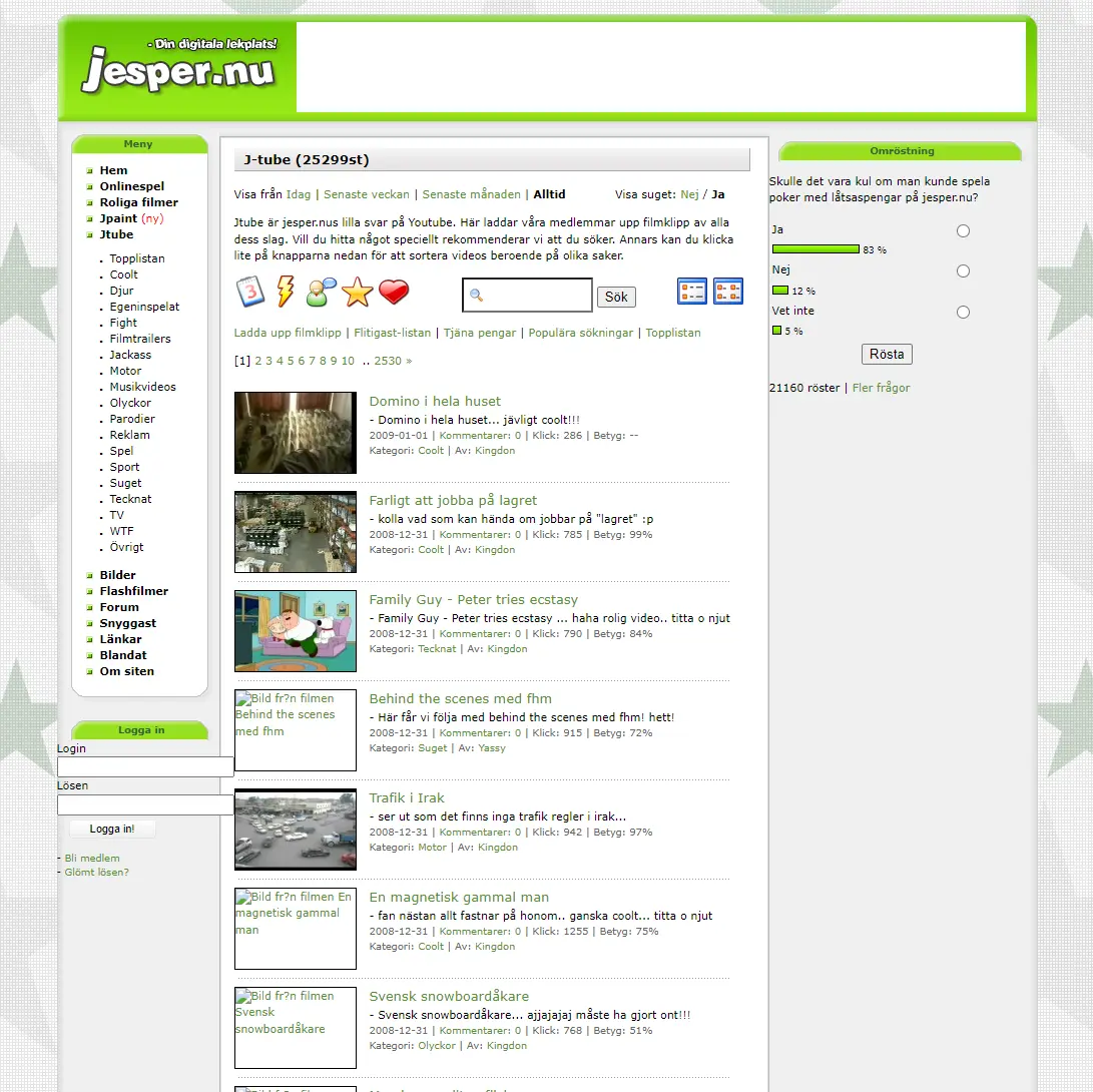 Jtube - Jesper.nus video upload section